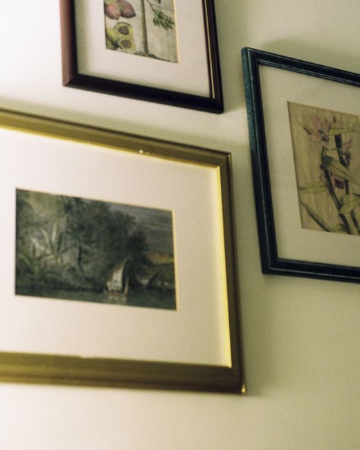 Framed print detail