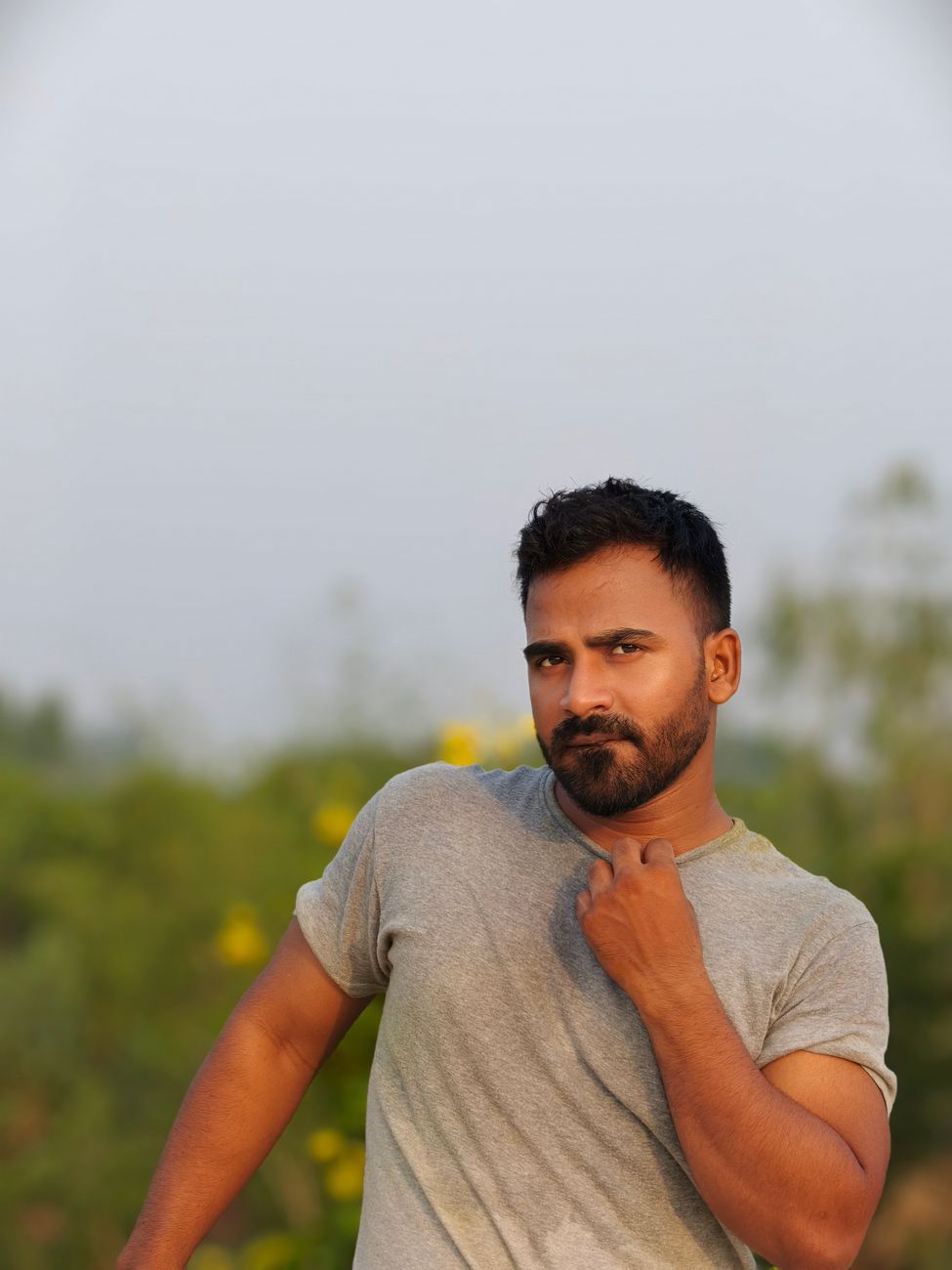 Warm outdoor portrait session